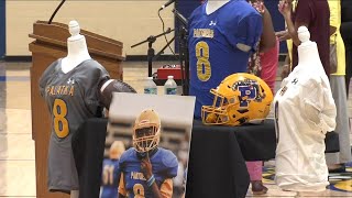 ‘He had a determined heart’ Palatka High community mourns after football player dies unexpectedly [upl. by Lubet105]