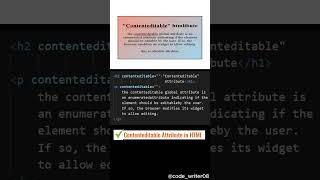 Create HTML Elements Editable Using Contenteditable Attribute in HTML shorts html css trending [upl. by Akeem630]