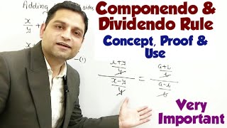 Componendo amp Dividendo Rule  Concept Proof amp Its Use  C amp D Rule  Important Method Must Learn [upl. by Wilhide]