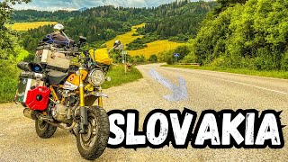 Epic Adventure Conquering Slovakian Mountains On A Honda Monkey Bike [upl. by Vallonia]