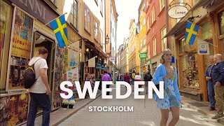 Discover the Magic of Stockholms Old Town  Gamla Stan🍦🏛️ 🇸🇪 4K Sweden Summer Walk 2023 [upl. by Faith]