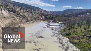 quotMassivequot Chilcotin River landslide in BC could cause flash flooding in next 24 to 48 hours [upl. by Jeffcott]