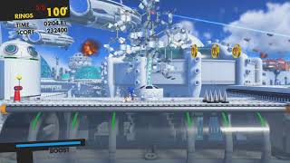 Sonic Forces  Stage 23 All Red Star Rings Metropolitan Highway Metropolis [upl. by Yblocaj]