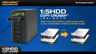 Aleratec 15 HDD Copy Cruiser IDESATA Hard Disk Drive Duplicator part  350112 [upl. by Morvin]