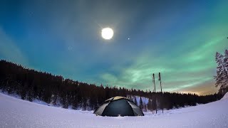 A night on the ice gorgeous day with campfire and some fantastic nature [upl. by Aicetal769]