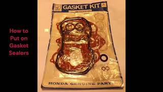 Honda N600 Z600 Applying Gasket Sealant on Engine [upl. by Nakada]