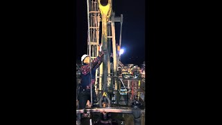 pulling out Liner Pipe Oilfield rig ad drilling oil tripping [upl. by Elbertine]