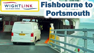 ISLE of WIGHT FERRY  Fishbourne to Portsmouth Crossing [upl. by Ennazzus]