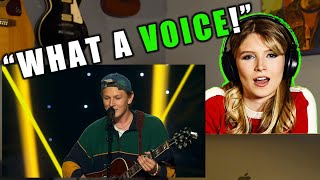 ASTOUNDING SPRINGSTEEN COVER  Jørgen Dahl Moe  The Voice Norway  Madison Thompson LCR Reaction [upl. by Yderf]