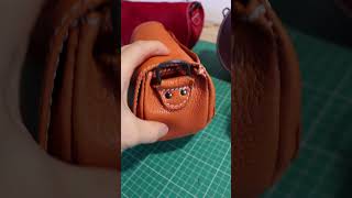 Finitions des sacs à main shorts hephlam leathercraft creative sewing satisfying [upl. by Oab]