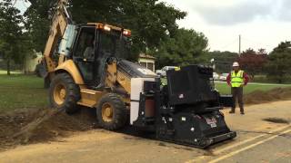 RoadHog RH4075 executing a utility line cut [upl. by Gault]