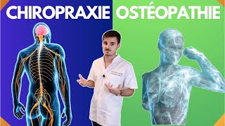 CHIROPRAXIE  OSTEOPATHIE  RESSEMBLANCES ET DIFFÉRENCES [upl. by Wilcox708]