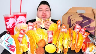 Intense TACO BELL Cravings with CHEESE SAUCE emotional • MUKBANG [upl. by Niamor]