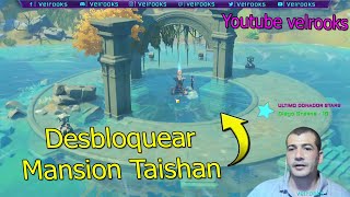 Como Desbloquear la Mansion Taishan dominio nivel Aventura rango 27 GENSHIN IMPACT Gameplay RPG [upl. by Anaihs289]