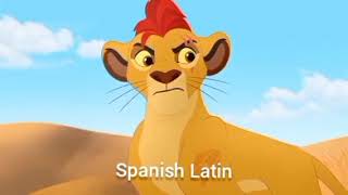 Lion guard kion Gets mad Multilanguage [upl. by Aronek]