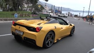 NOVITEC 458 Speciale Aperta Sounds in Monaco [upl. by Anitsej]