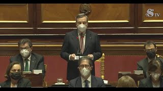 Mario Draghi in diretta dal Senato [upl. by Daune]