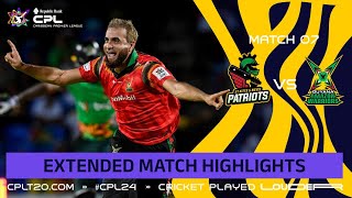 Extended Highlights  St Kitts and Nevis Patriots vs Guyana Amazon Warriors  CPL 2024 [upl. by Issiah]