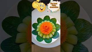 Amazing Choy and Carrot plate decoration Creations😱👍 shorts youtubeshorts viralvideo facts [upl. by Atikahc]