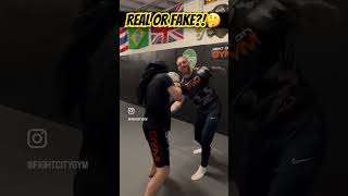 Blindfolded Padwork Thoughts boxing mma ufc training gym motivation [upl. by Rehm]