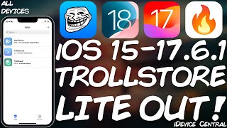 iOS 150  1761  18 TrollStore Lite RELEASED For All Devices  TrollStore 21 JB Required [upl. by Melva598]