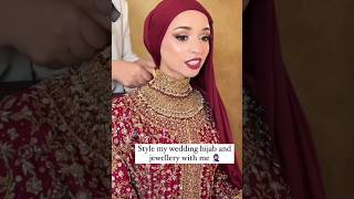 Style wedding bride hijab and jewellery [upl. by Nolrak]