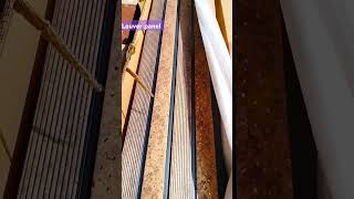 unboxing Louver panel  pvc Louver design  wall panelling stripes WPC Louver [upl. by Raimundo]