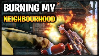 FLAMETHROWER RAIDING my whole Neighbourhood  Rust Raid Diary S5E3 [upl. by Leandre]