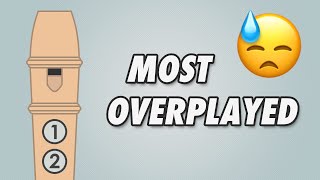 The Most Overplayed Songs on Recorder Shorts RecorderSongs Recorder [upl. by Lidda]