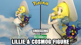 Pokémon Sun and Moon  Lillie amp Cosmog  18 Scale Figure Kotobukiya  Unboxing amp Review [upl. by Berhley]