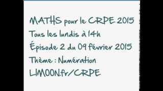 CRPE 2015  E02  Cours du lundi 09 février à 14h [upl. by Nosro]