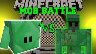 EMERALD BLOCKLING VS EMERALD GOLEM  Minecraft Mob Battles  Mods [upl. by Kalindi]