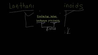 Similarity between lanthanoid and actinoids elements shorts [upl. by Tilney]