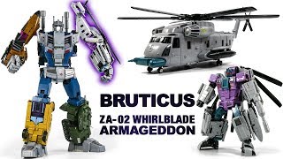 Transformers G1 Zetatoys Bruticus Armageddon ZA02 Whirlblade Vortex Vehicle Helicopter Robot Toys [upl. by Nnayd]