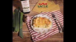 RecetteSacla Lasagne végétarienne poireaux saumon fromage [upl. by Haziza]