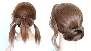 Easy Updo for Short to Medium Hair [upl. by Swane]