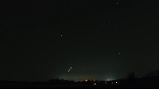 Lyrid Meteors Shower in Eastern Sky [upl. by Iolande640]