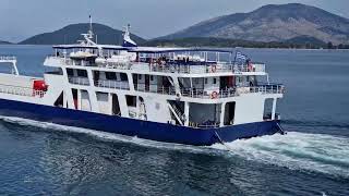 Ferry from Corfu to Igoumenitsa Greece [upl. by Otrebide]