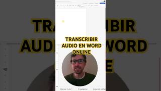 Transcribir audio en Word Online word transcribir audioatexto [upl. by Aubreir]