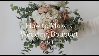 How to Make a Wedding Bouquet with Fake Flowers  DIY Wedding Flowers [upl. by Isak]