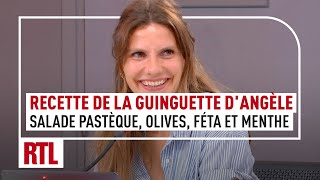 La recette de la guinguette dAngèle  la salade pastèque olives féta et menthe [upl. by Schwenk868]