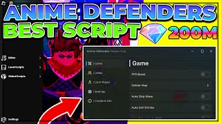 UPD Anime Defenders Script Mobile  AutoFarm  Auto Upgrade Units  Pastebin 2024 [upl. by Zebulen]