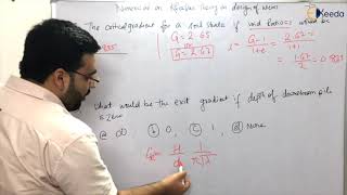 Numerical on Khoslas Theory of Design of Weirs  Irrigation  GATE [upl. by Schlosser]