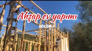 AHŞAP EV YAPIYORUZÇatı montajı diy [upl. by Dnumsed]