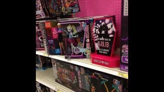 Monster High Doll Haunting at Target Catty Noir Display Ghouls Night out 4 pack [upl. by Kopp354]