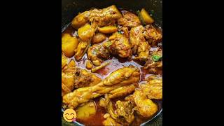 Jhal jhal chicken Kosha🤤food cooking recipe shorts [upl. by Grof592]