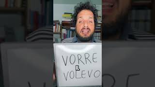 VORREI VS VOLEVO grammatica italiano lingua condizionale imperfetto [upl. by Eseneg]