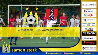 vv Staphorst  JOS Watergraafsmeer [upl. by Kulsrud]