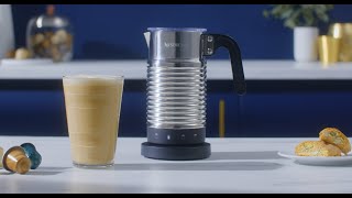 Nespresso Aeroccino 4  How to make a Caffe Latte [upl. by Amaty894]