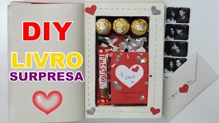 DIY LIVRO SEGREDOSURPRESA  DIA DOS NAMORADOS [upl. by Ramled859]